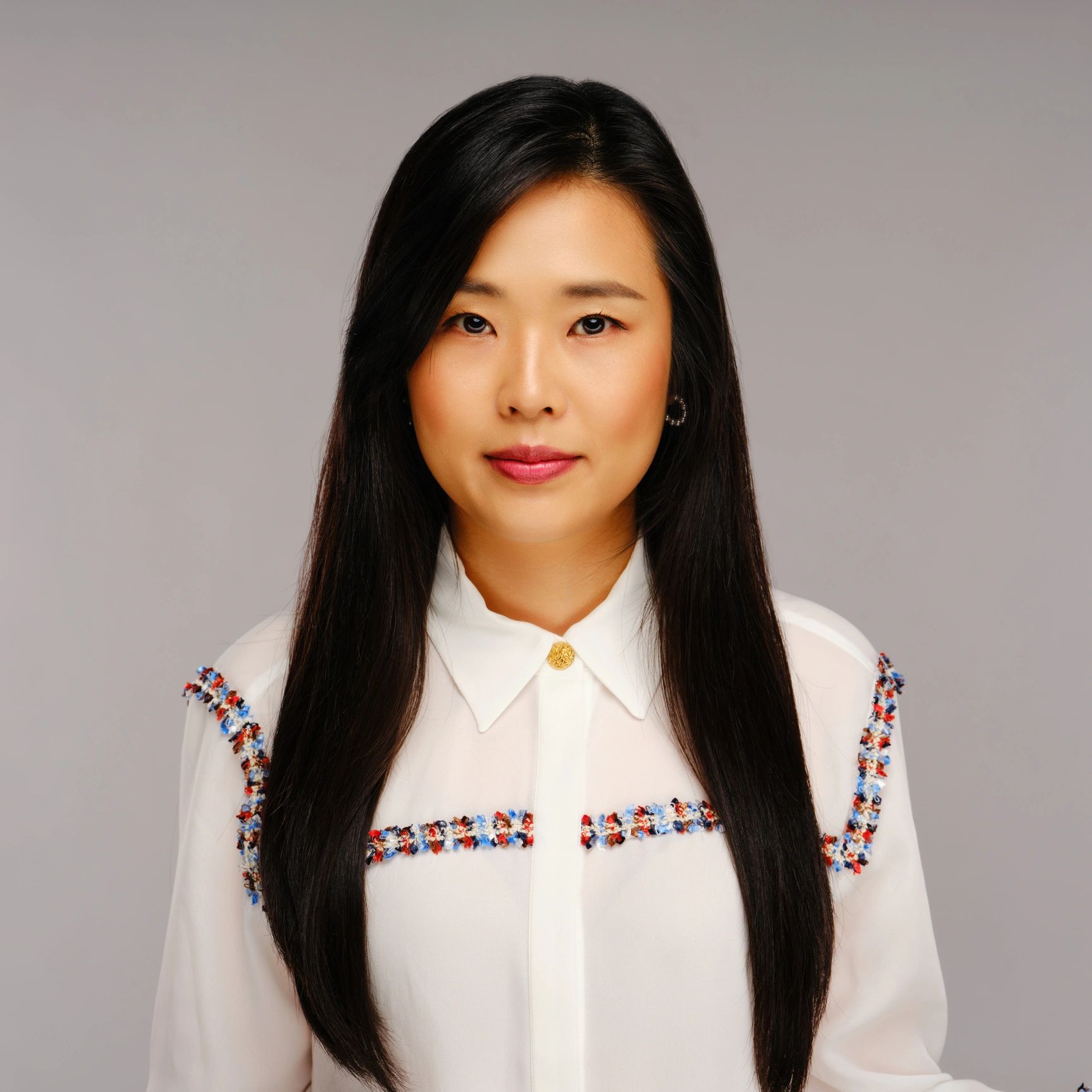 Studio portrait of a woman on a neutral background